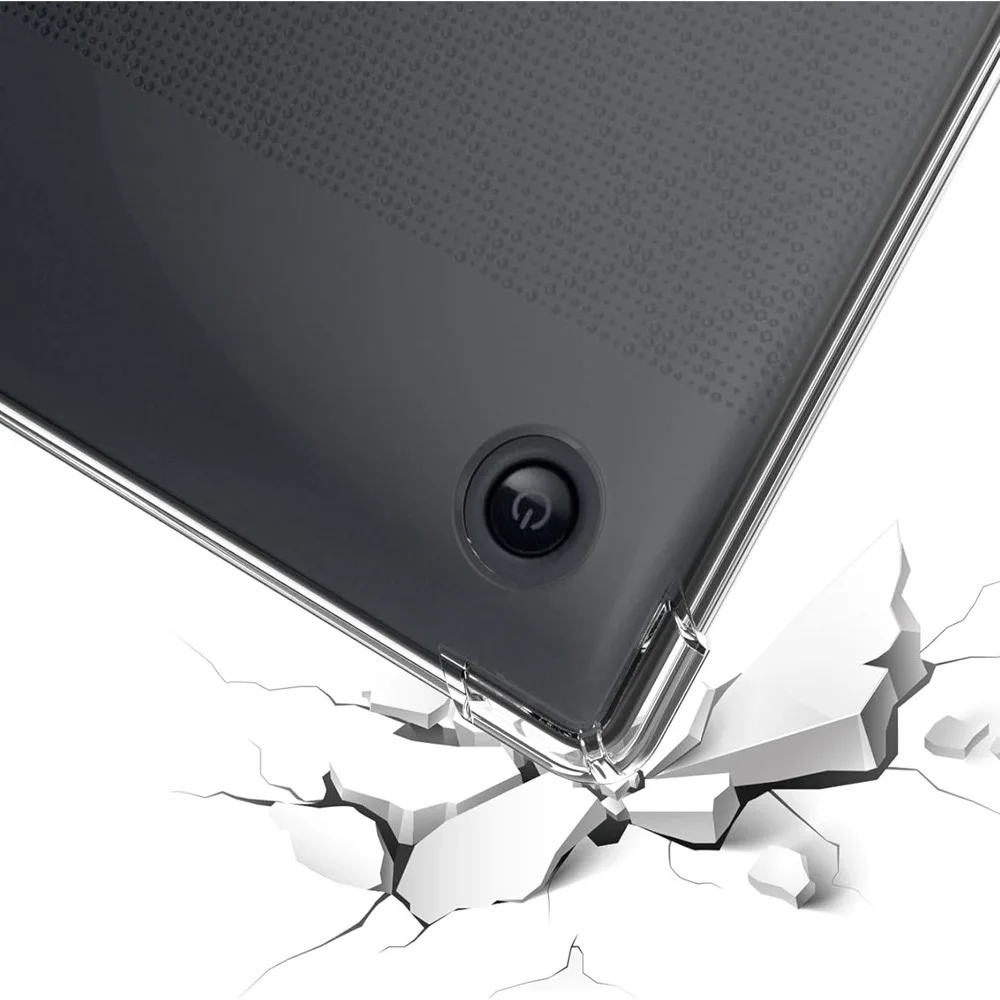 Kobo libra用の透明なtpuバックカバー2024インチ、耐衝撃保護シェル