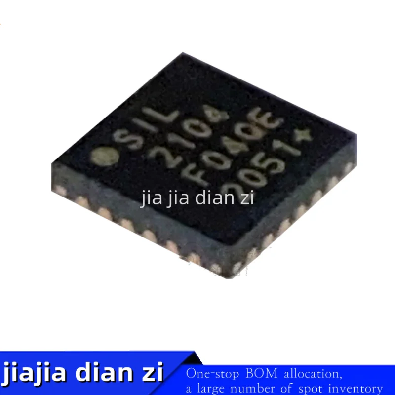 1 pcs/lot SIL2104 CP2104 CP2104-F03-GMR QFN24 microcontrolador ic chips em estoque