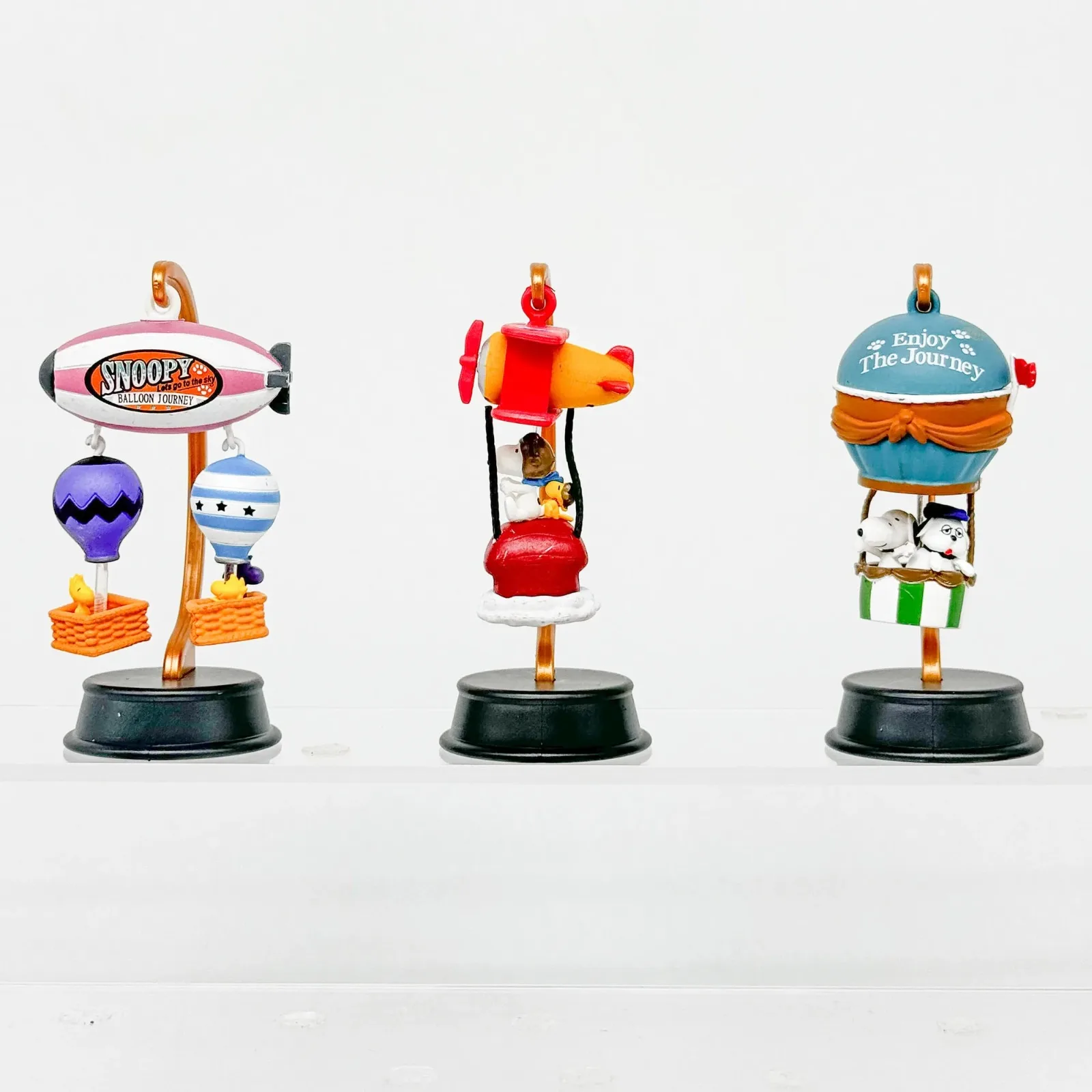 ريمينت سنوبي بالون رحلة مشهد مصغر صندوق أعمى لعبة مكتب ديكور سوينغ جمع شخصيات كرتونية البلاستيكية نموذج الاطفال الهدايا