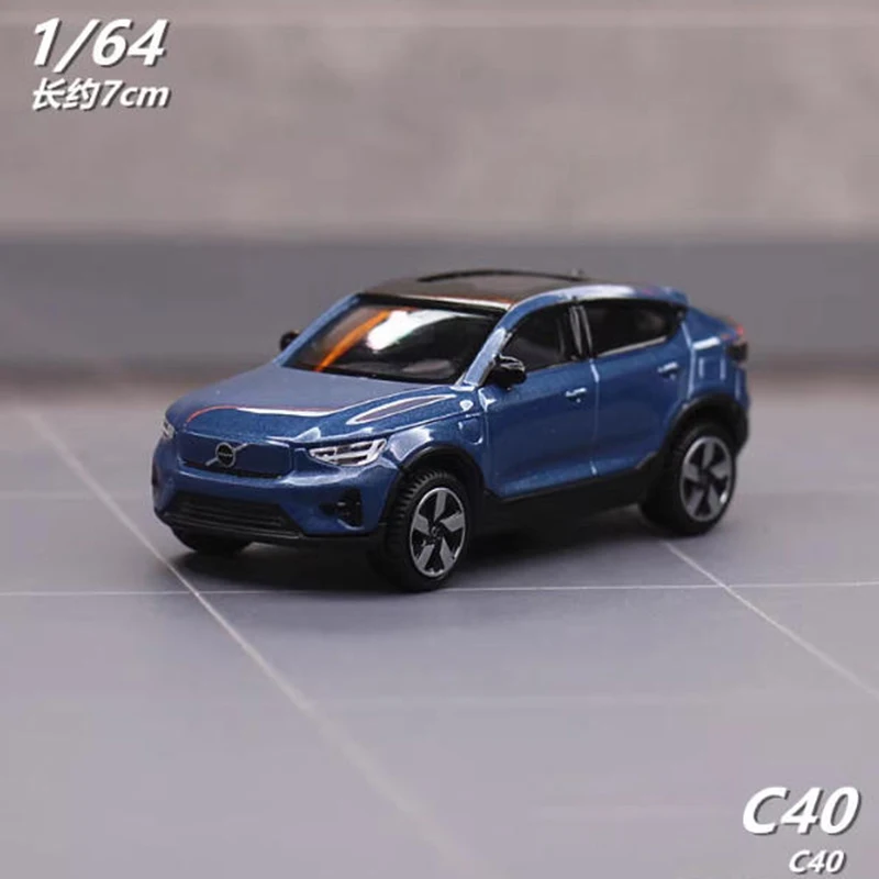 

Оригинальный 1/64 Volv XC40/C40, мини-сплав, модель внедорожника, статическая коллекция, украшенные праздничные подарки, игрушки