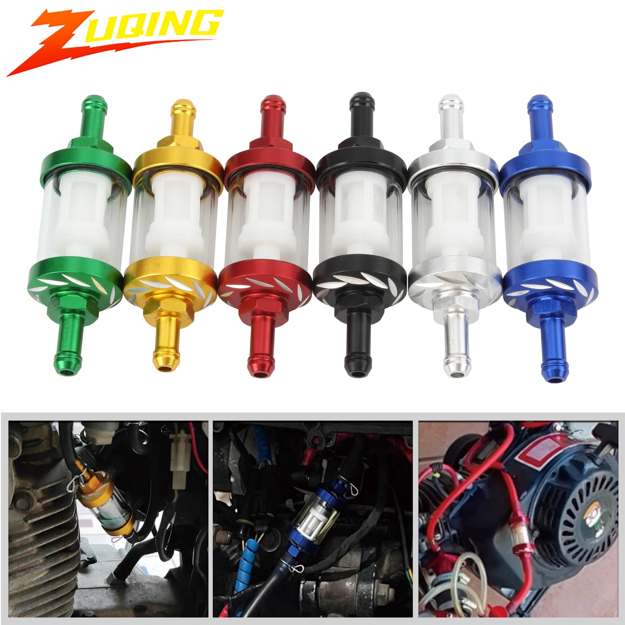 Filtro Carburante Moto 6Mm Filtro Benzina Filtri Olio Universali Per Accessori Motocross Pit Dirt Bike