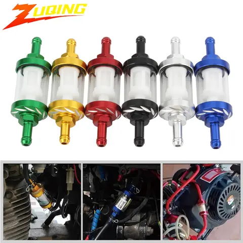 오토바이 6mm 연료 필터 가솔린 스트레이너 오일 필터 범용 Pit Dirt Bike Motocross 액세서리