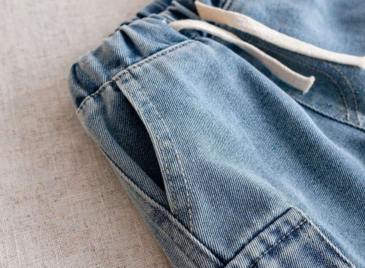 2026 Kids Boys Denim Cargo Shorts 2-8Y Casual Summer Jeans Bottoms Waist Elastic Waistband Children Clothes Outerdoor Boys image 3