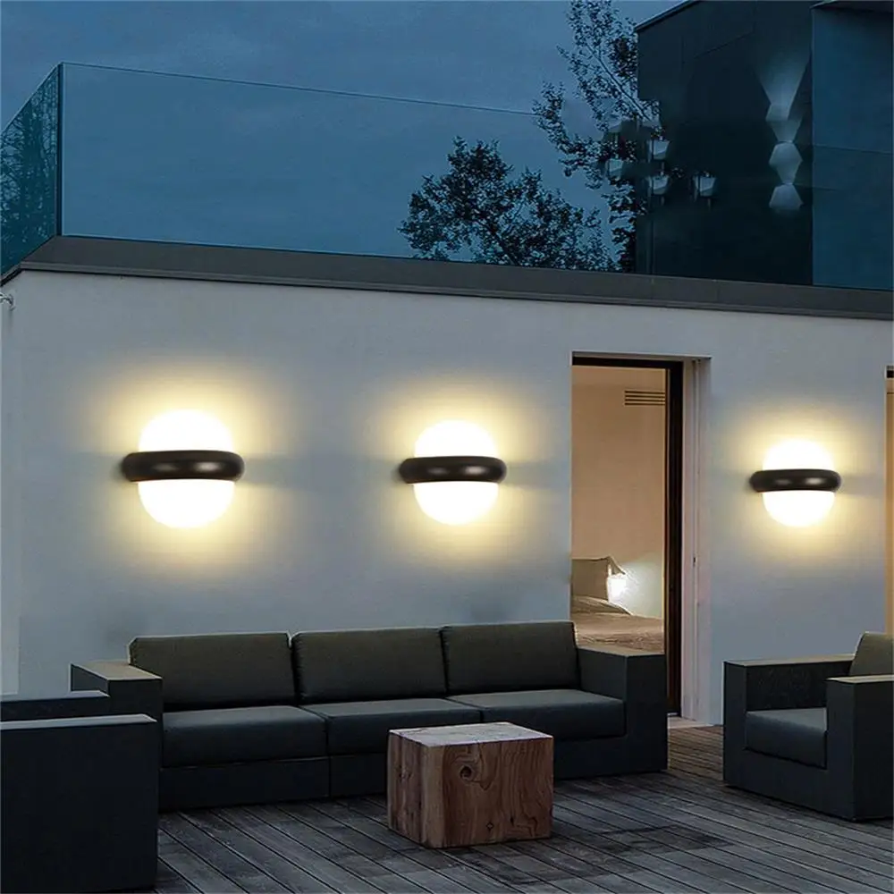 Outdoor Wall Lamp Garden outdoor lighting wall  Porch LED Interior Lamps Indoor Bedroom  Exterior Wall Sconce Wall Lights Stairs