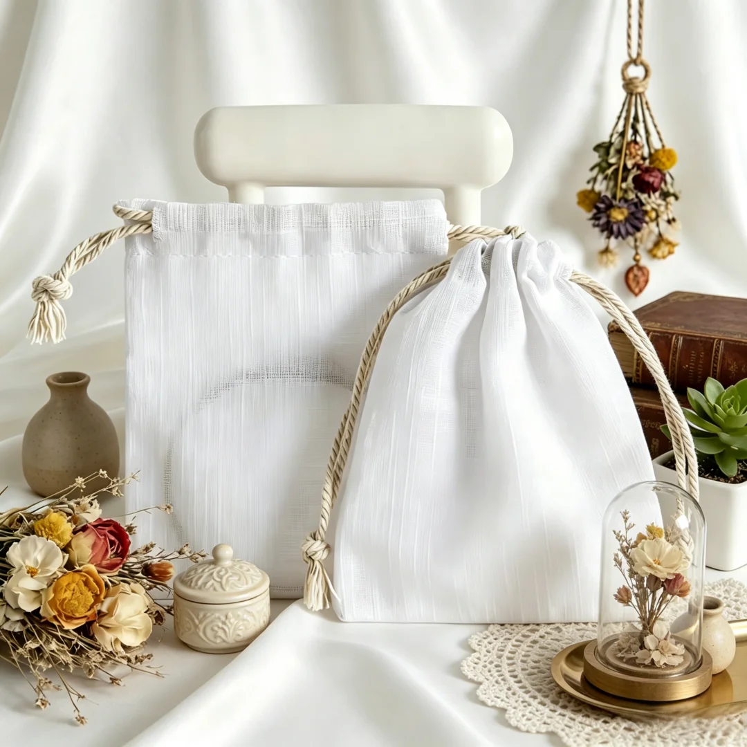 5Pcs Cotton Jewelry Pouches Thick Storage Bags - Portable Gift Sacks for Chokers Gem Pendants Earrings Couple Rings Bracelets