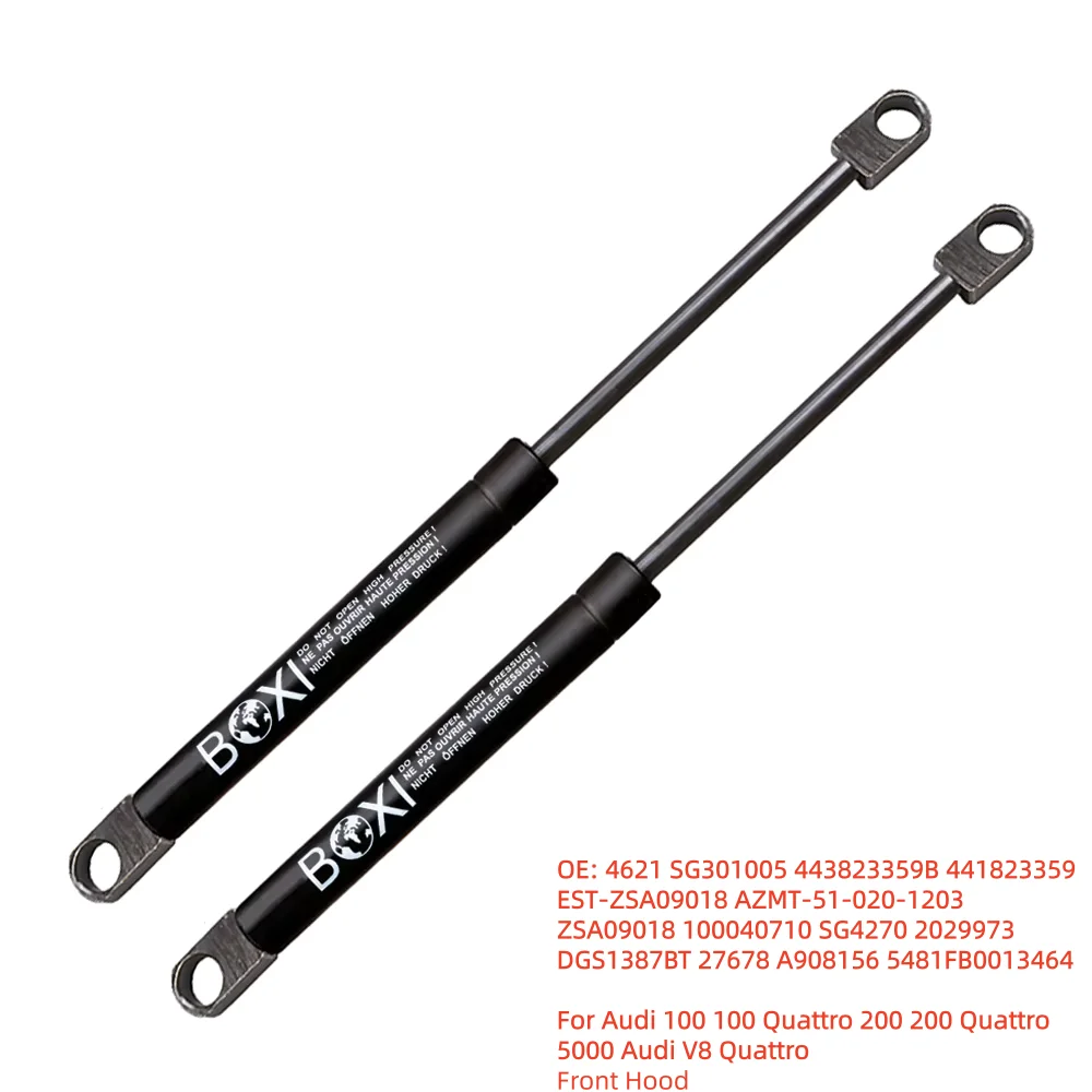 BOXI 2Pcs Front Hood Lift Supports Shocks 443823359B For Audi 100 100 Quattro 200 200 Quattro 5000 Audi V8 Quattro  Lifts Struts