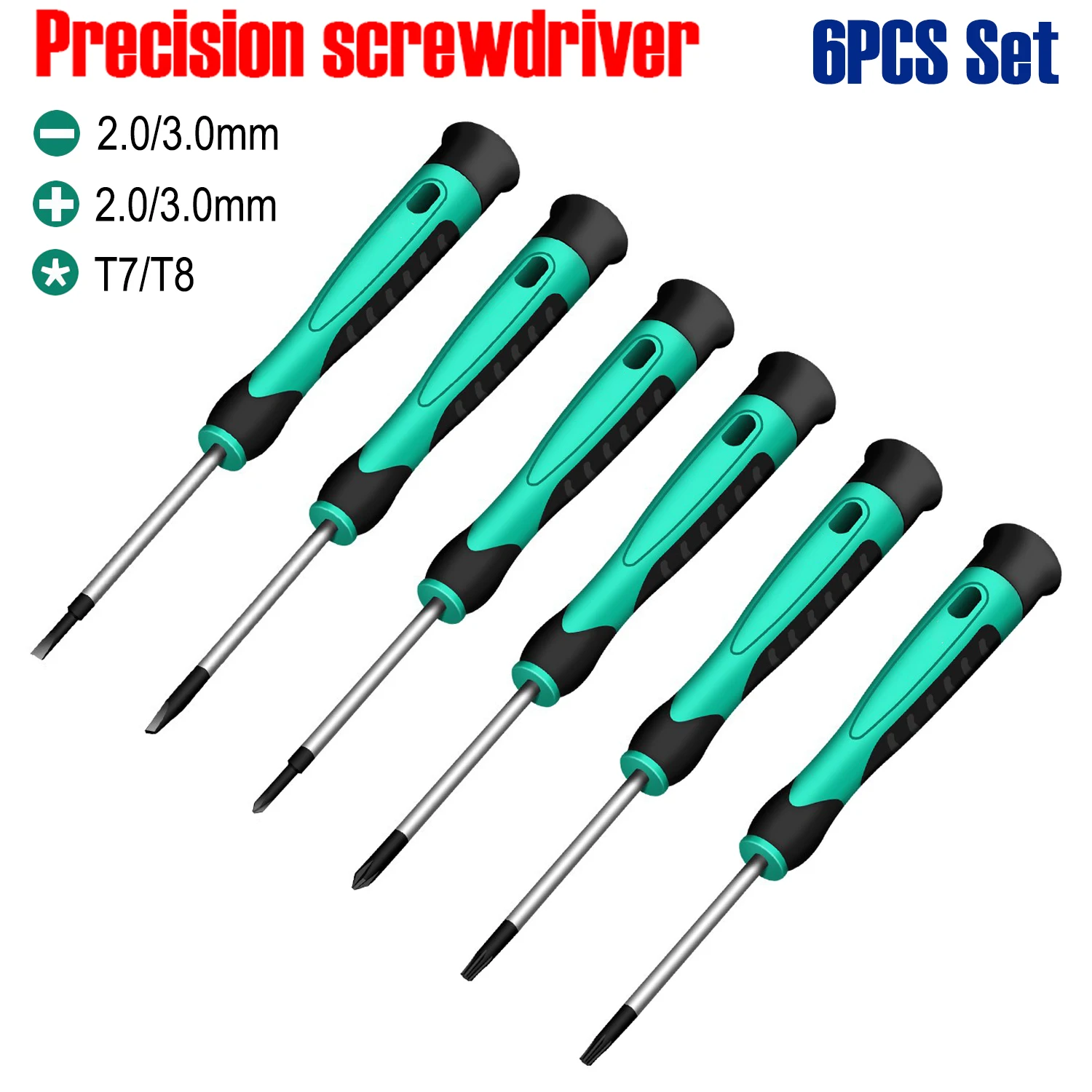6pcs Precision Electronic Screwdriver Set Cell Phone Computer Camera Precision Instrument Repair Professional Tools Hand Tools