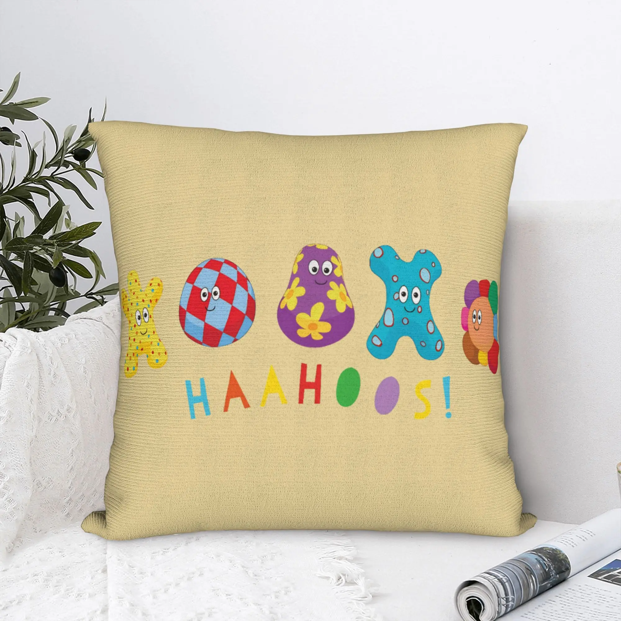 Soft Night Haahoos Gardens Cute Pillowcase Fabric Cushion Cover Decorative Nostalgic Cartoon Pillow Case Cover Drop Shipping