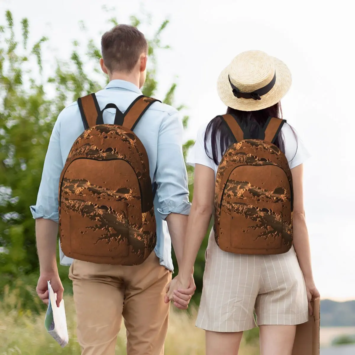 

Valles Marineris, Mars, Artwork Backpack Student Boys Girls BookBag Kids School Bag Laptop Shoulder Bags for Men Women