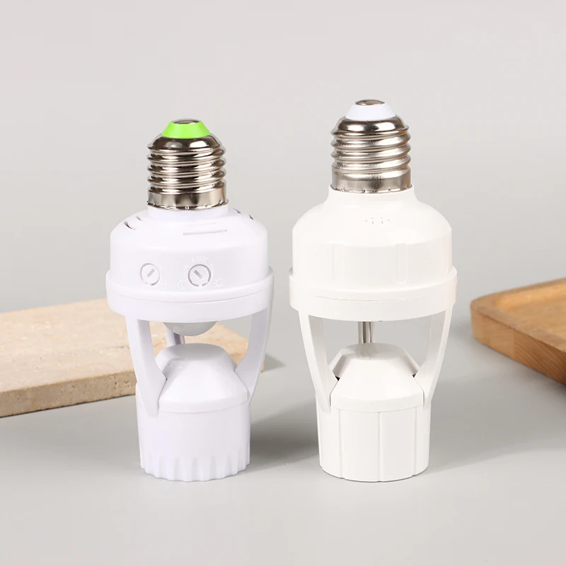 AC100-240V E27 Socket Converter With PIR Motion Sensor Ampoule LED E27 Lamp Base Intelligent Switch Light Bulb Lamp Holder