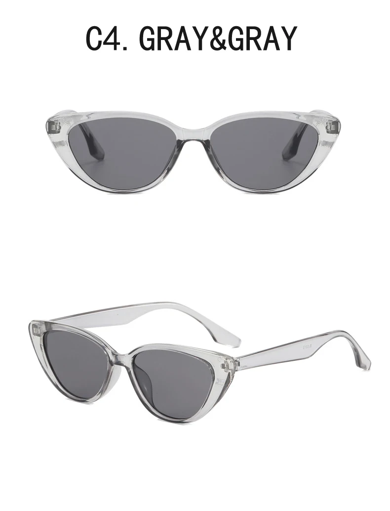 Neue Vintage Damen Cat-Eye-Sonnenbrille Retro-Brille Sommerbrille für Frauen – Detail 14