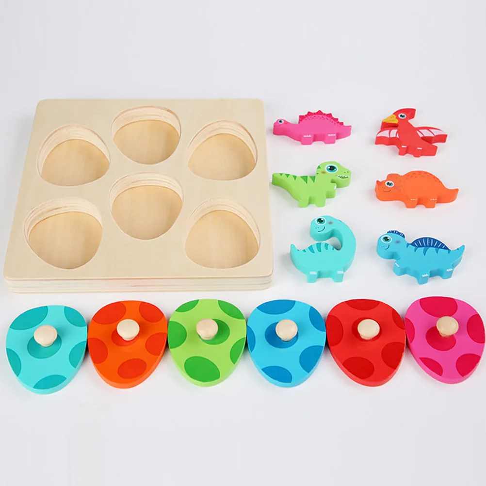 

3D Dinosaur Egg Puzzle Wooden Multi-Layer Educational Toy for Kids Enhance Creativity Cognitive Skills Parent-Child Interactive