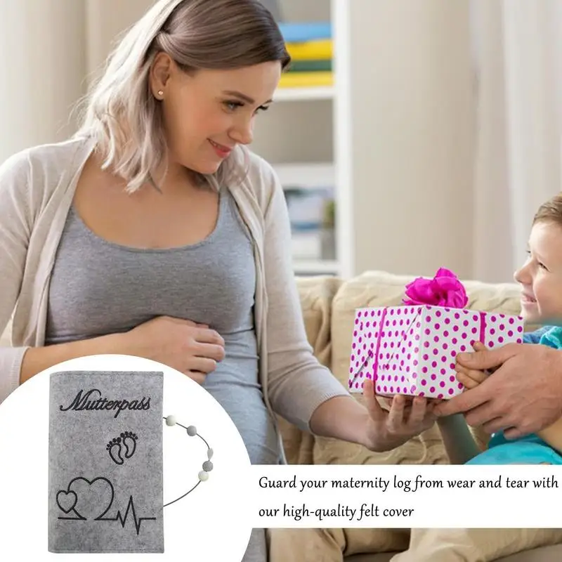 Funda para pasaporte de maternidad, bolsa de almacenamiento para embarazo para almacenar imágenes de ultrasonido, dulce regalo para madres futuras, mujeres embarazadas