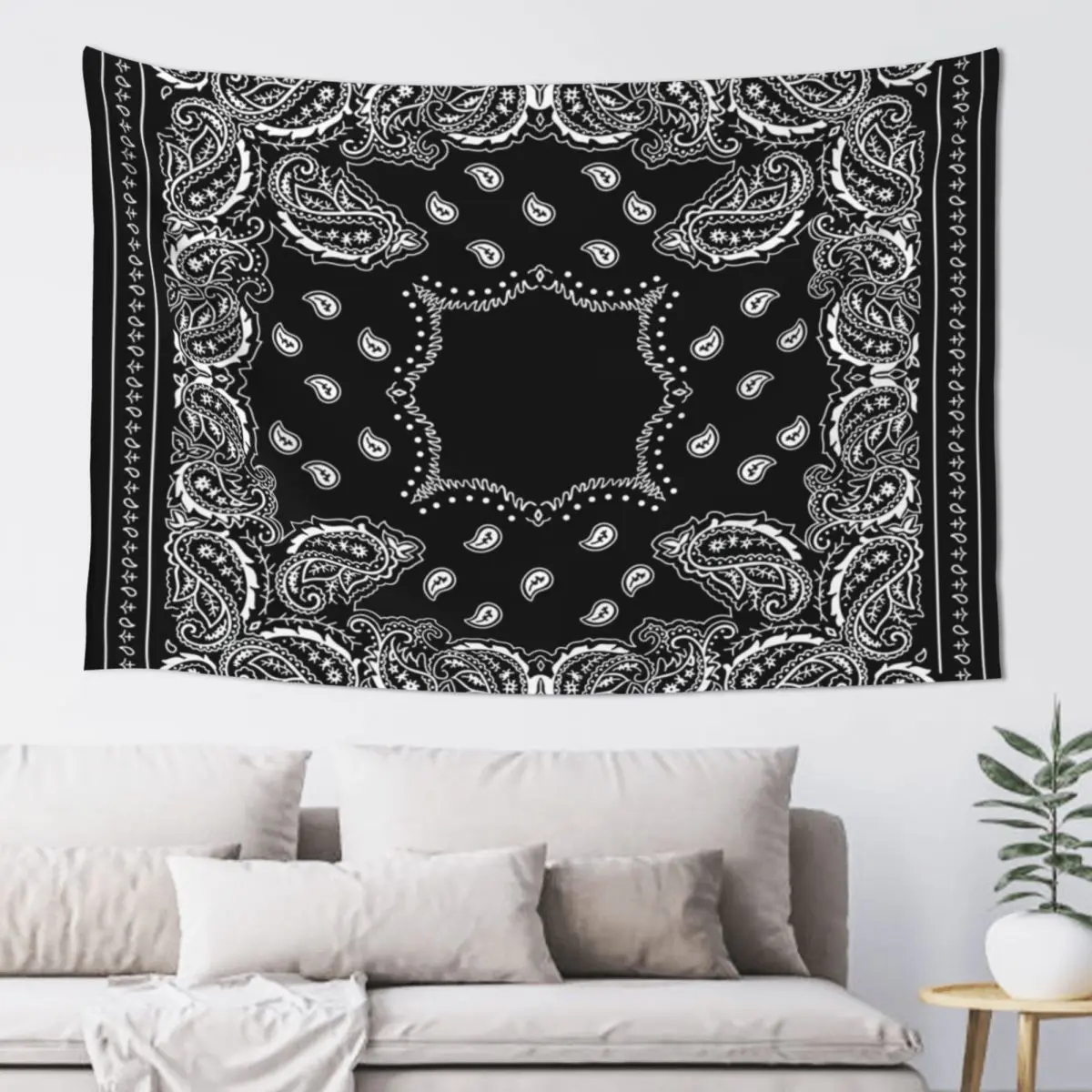 

Black Bandana - 2 Tapestry Wall Decoration Items Wall Carpet Wall Decor Decorative Paintings Tapestry