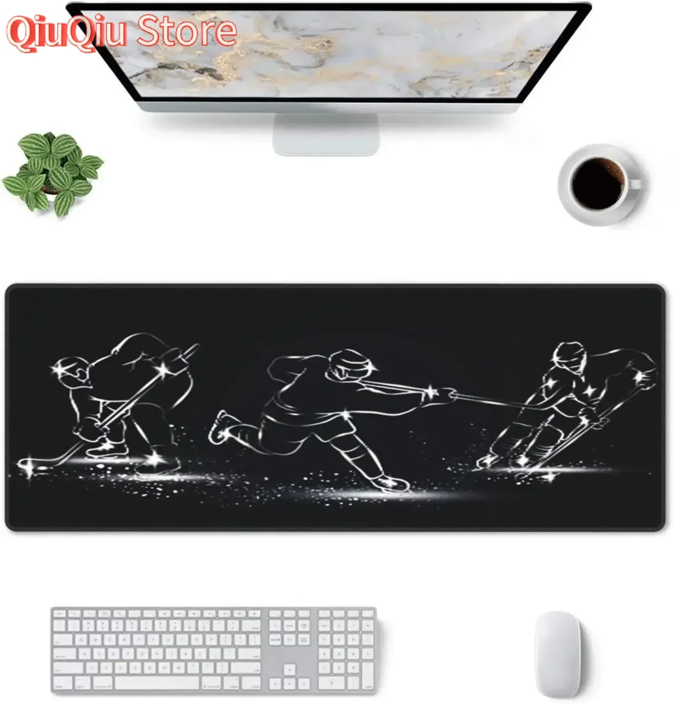 Eishockey-Gaming-Mauspad, kleiner Gamer, professionelle E-Sport-Mäusematte, neue hochelastische, rutschfeste Premium-Pads mit Gummiunterseite