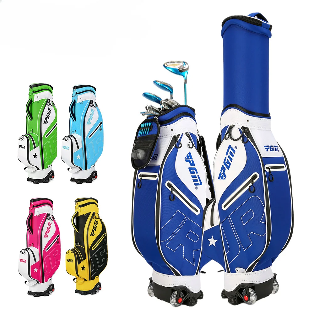 custom waterproof junior golf bag with wheels