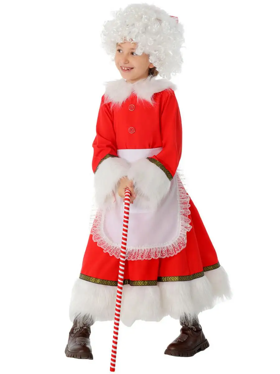 زي أداء الأطفال الجديد من Cisas Mrs. Claus، أداء الهالوين التقليدي الصيني العرقي للنساء...