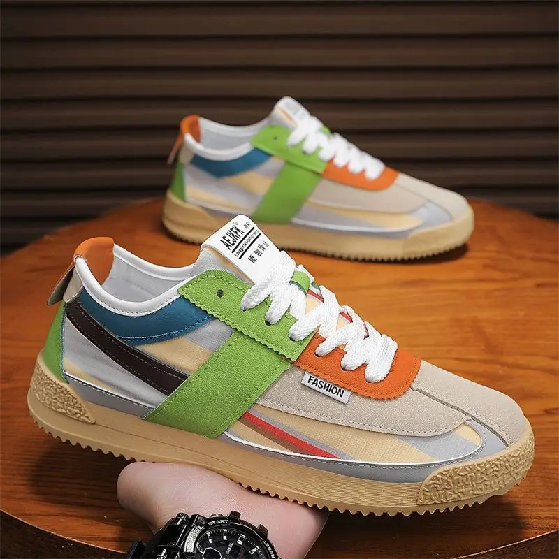 

Men's Casual Shoes Breathable Fashion Summer Trendy Vulcanized Shoes Comfortable Style Agan Casual Sneakers for Men Tennis Shoes