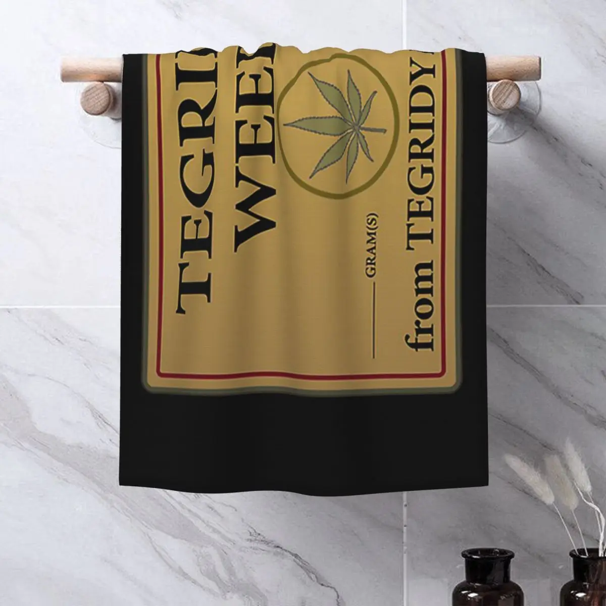 Custom Tegridy Weed From Tegridy Farms Soft Face Towel Quick Dry Pool Bath Cotton Towels Breathable view 4