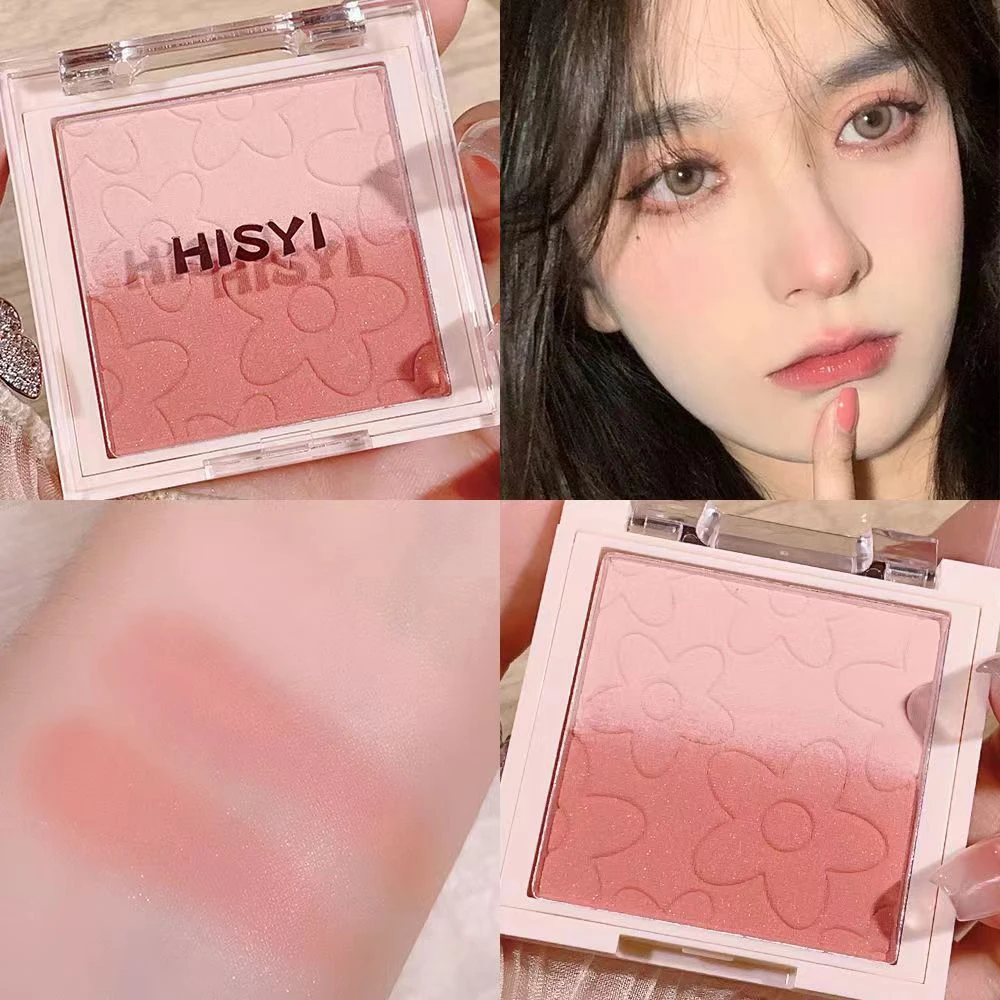 أحمر خدود HISYI بلون واحد غير لامع، كفاف طبيعي لتفتيح الوجه العاري، البشرة الجيدة، فلاش روج ناعم #3