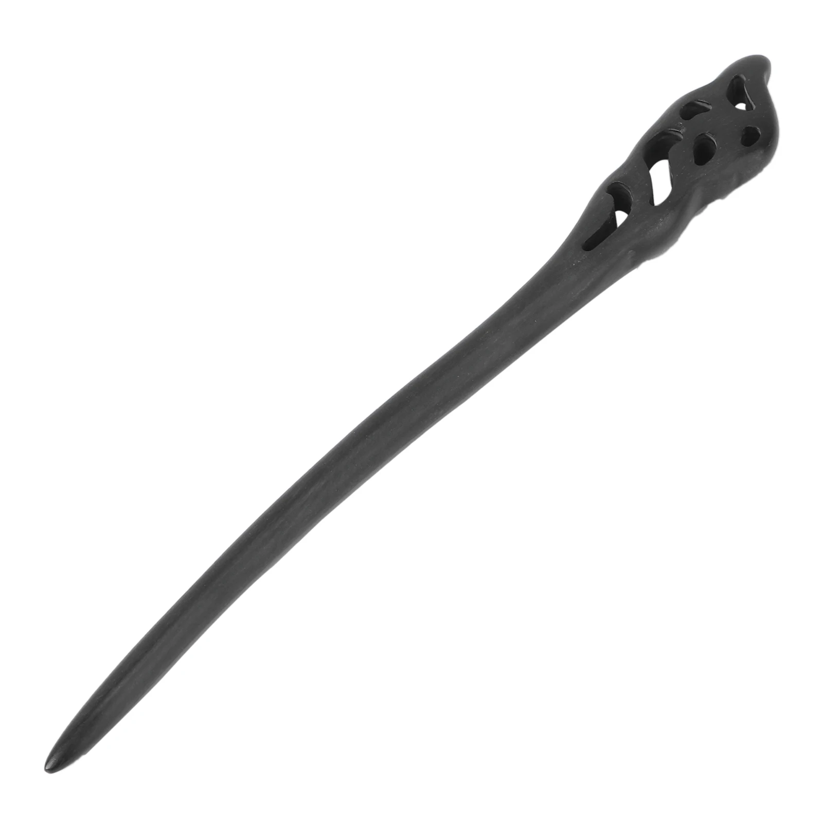 

Ebony Hairpin Chopsticks Chignon Decorative Vintage Women Wood Smooth Polished Hairstyle Creation Environmental Friendly Natural