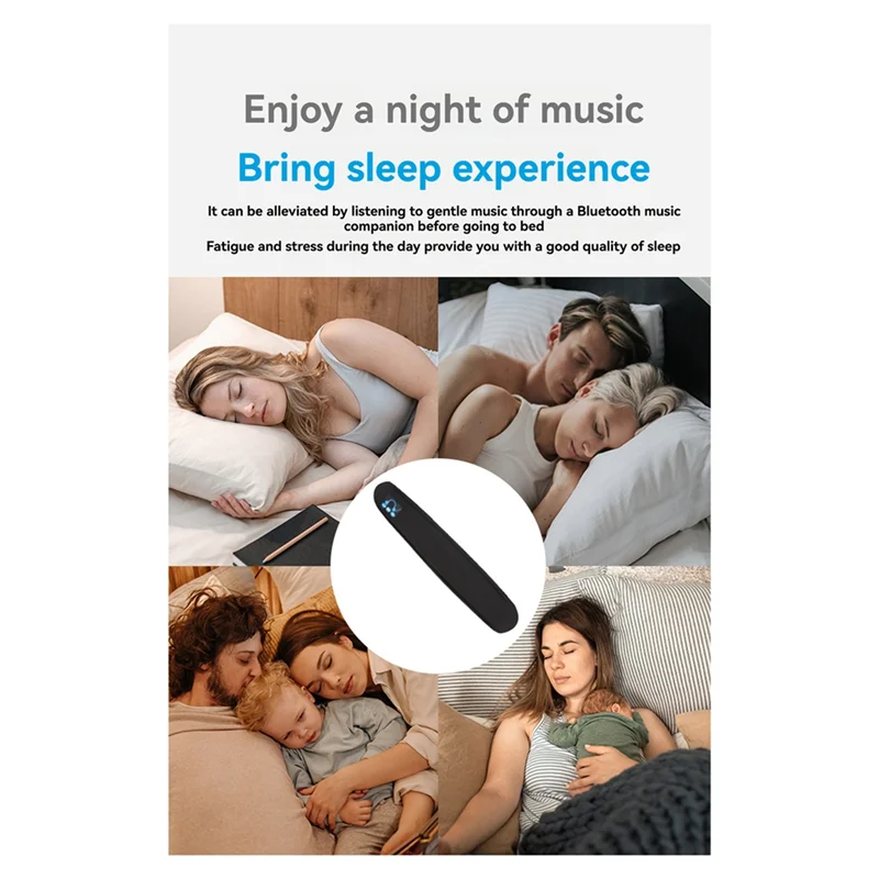 FFYY-Under Pillow Sleep Aid Bluetooth Speaker Portable Bone Conduction Stereo Surround Soundbar Wireless Music Box