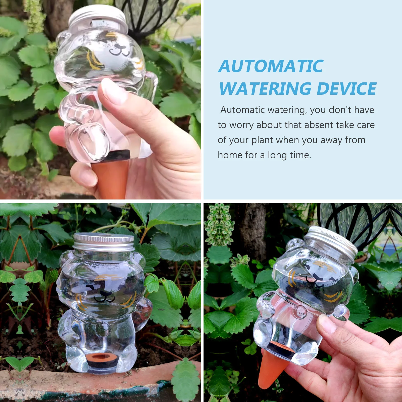 

2pcs Automatic Device For Plants Self Tool Indoor Garden Spike Durable Plastic Plant Waterer Vacation Self System Succulent