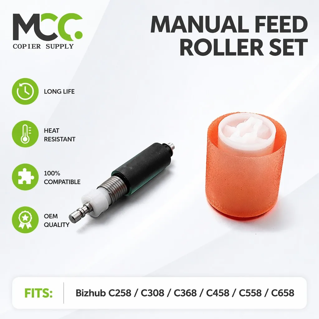 Bypass Pickup Separation Roller for Konica Minolta Bizhub C258 C308 C368 C458 C558 C658 Manual Feed Roller Set