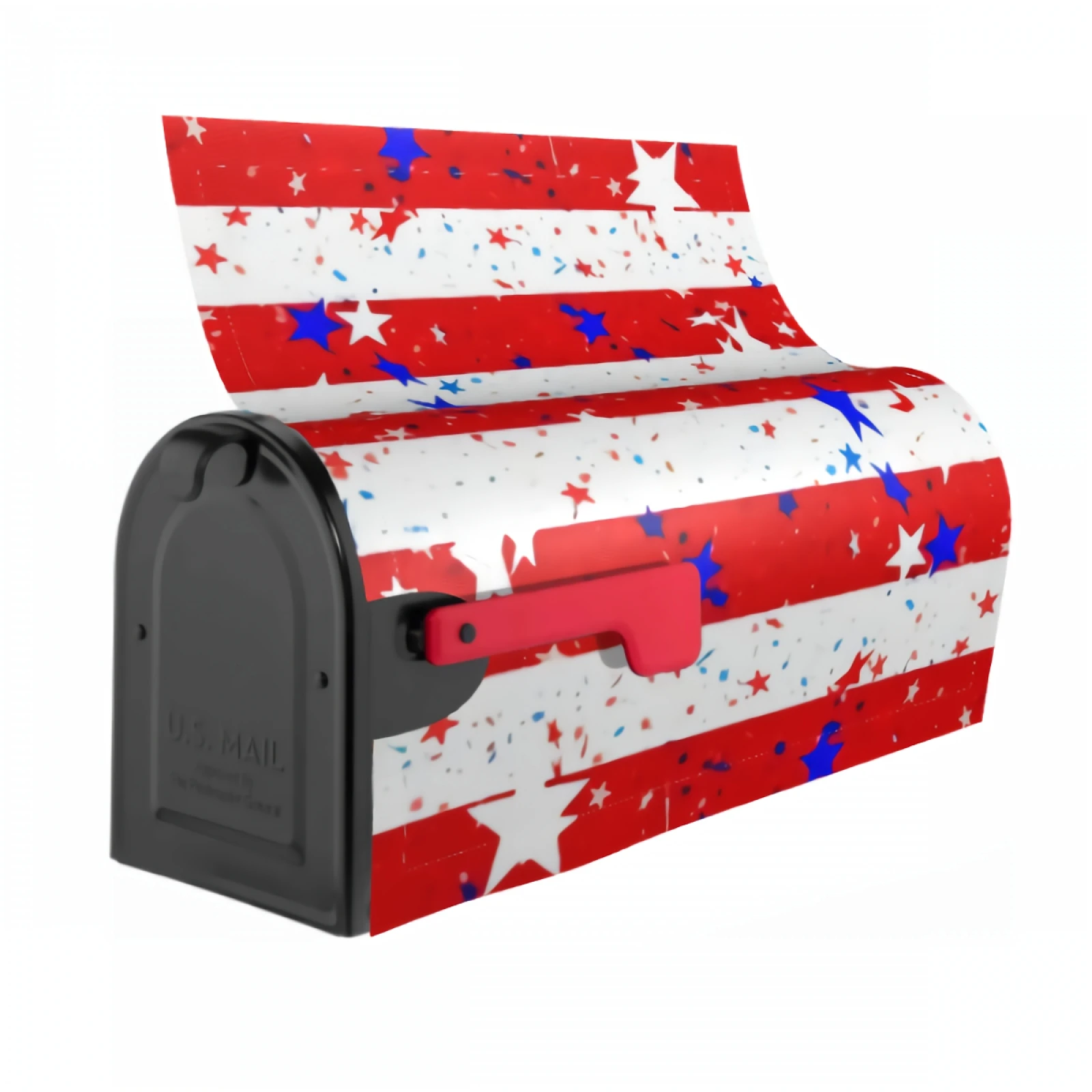 American Flag Mailbox Covers Magnetic 21x18in Stars And Stripes Mailbox Wraps Post Letter Box Covers for Garden Yard Home Decor