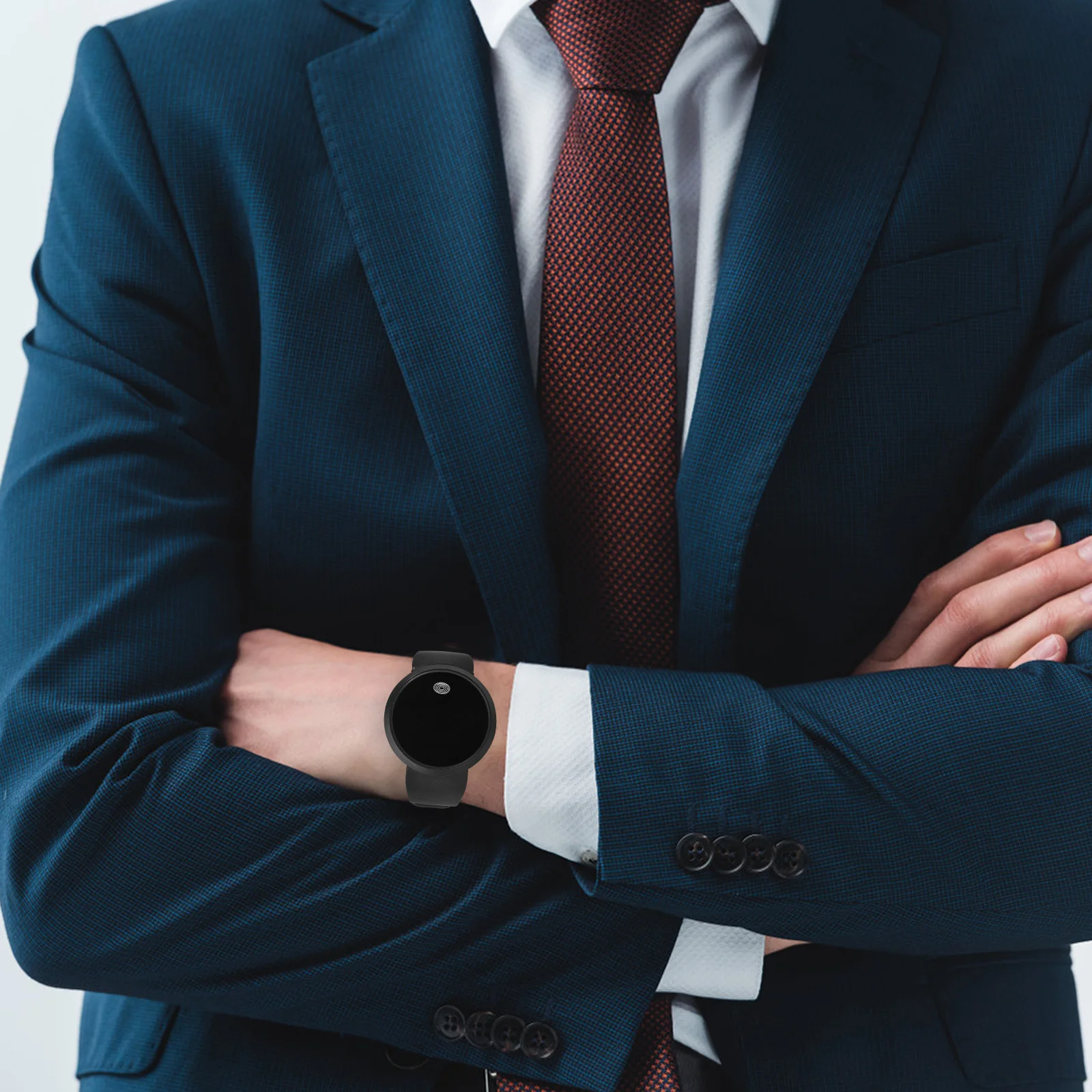 PU LED زوجين ووتش أسود شاشة تعمل باللمس سبائك الإلكترونية الرقمية ساعة اليد للجنسين أزياء الرياضة في الهواء الطلق هدية للرجال #2