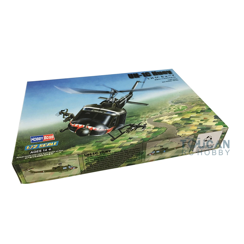 Hobby Boss 87229 1/72 Scale US Army UH-1C Iroquois Huey Helicopter Plane Model TH06271-SMT2