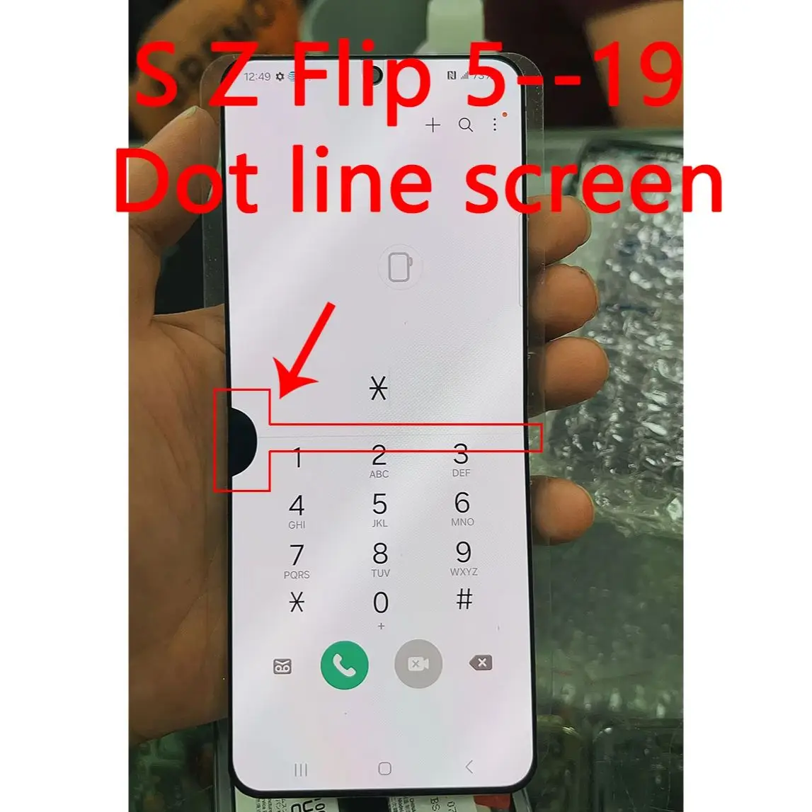 Nur LCD AMOLED Defekt für Samsung Z Flip 5 LCD-Display Touchscreen-Baugruppe für SM-F731B F731U Display-Ersatz