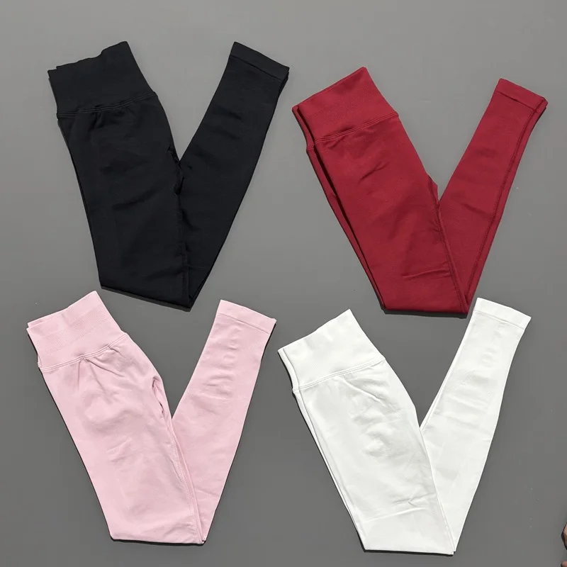 Leggings Deportivos para Mujer, Pantalones de Yoga de Cintura Baja con Efecto Scrunch, Joggers para Fitness, Ciclismo, Entrenamiento y Running, Leggings Sin Costuras