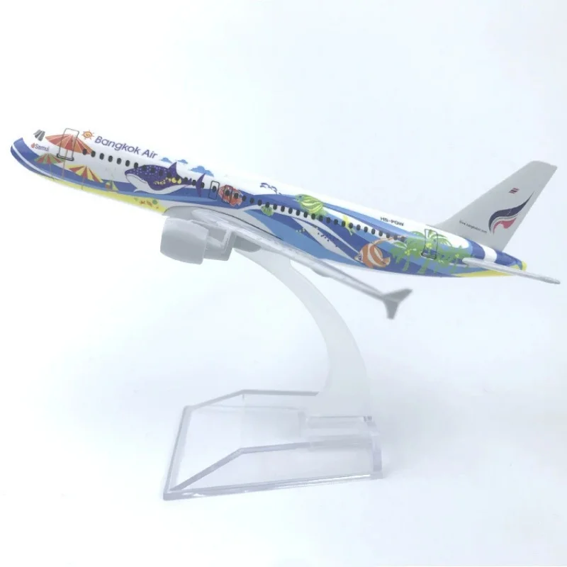 

Alloy Airplane Model 1/400 For Thailand Bangkok Airways A320 16cm Simulation Metal Aircraft Model Kids Toys For Boys Children