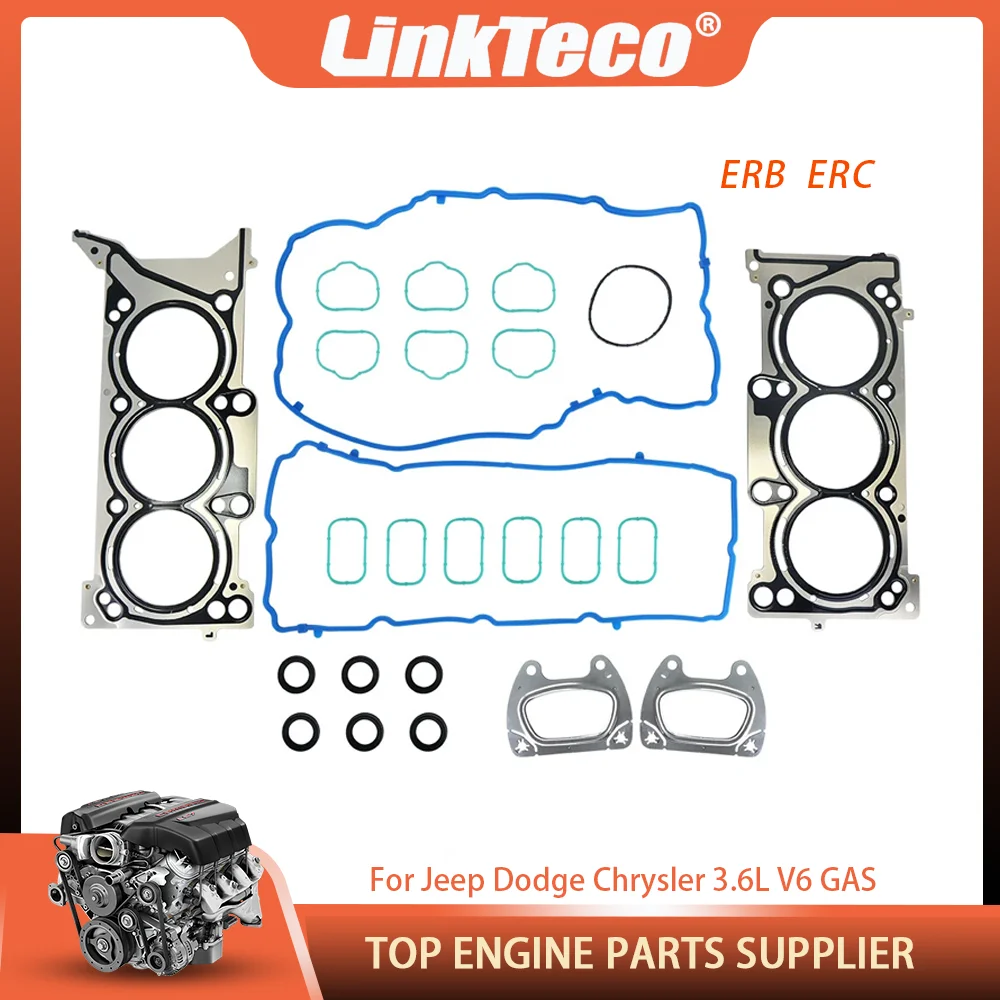 

Engine Parts Cylinder Head Gasket Set Kit Fit 3.6 L ERB ERC GAS V6 For Chrysler 300 Dodge Durango Jeep Grand Cherokee 3.6L 16-23