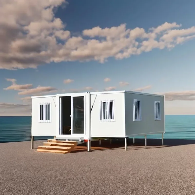 Price Slide Out Durable Prefabricated Mobile Luxury Villa 10ft  20ft 30ft 40 Ft Expandable Container House with 2 Bedrooms