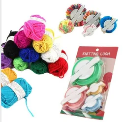 4 Sizes Pompom Maker Ball Weaver Needle Craft Needlework Knitting Tools Pompom Yarn Making Tools DIY Weaving Wool