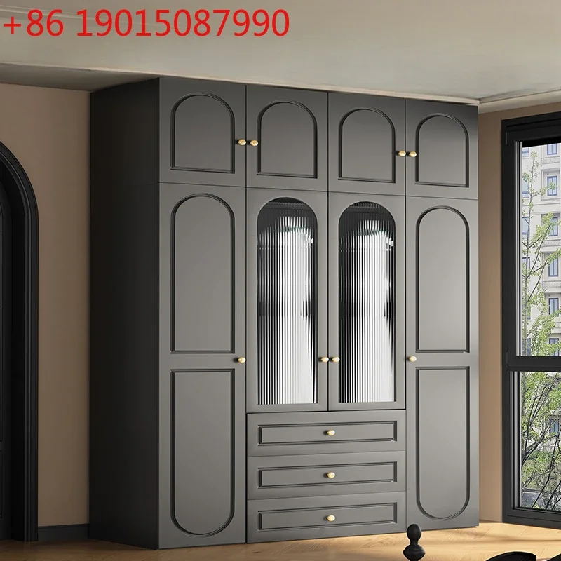 

Прозрачный высокий шкаф-гардероб с стеклянными дверцами в скандинавском стиле для подростковой спальни, органайзер для хранения, мебель для гардеробной