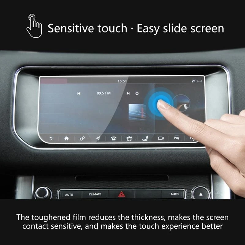N5KD Auto StickerCar Navigation GPS Transparent Screen Protectors Tempered Glass Film