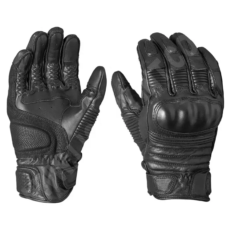 Wholesale price Genuine Leather Long Motorcycle Gloves Men Racing Motorbike Gloves New Racing Gloves