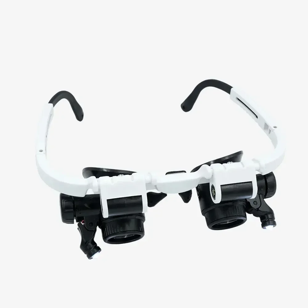 LED-Kopfvergrößerungsglas mit verstellbarem Kopfband, Lupenlinse, Vergrößerungsbrille, 23X, 15X, 8X, 2X, für Uhren- und Schmuckreparaturen. – Detail 7