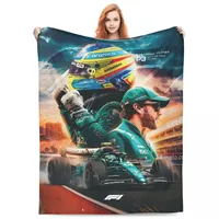 Fernando Alonso Throw Blanket Fleece Bedding Throw Blankets Cozy Lightweight for Couch Bedding Throws