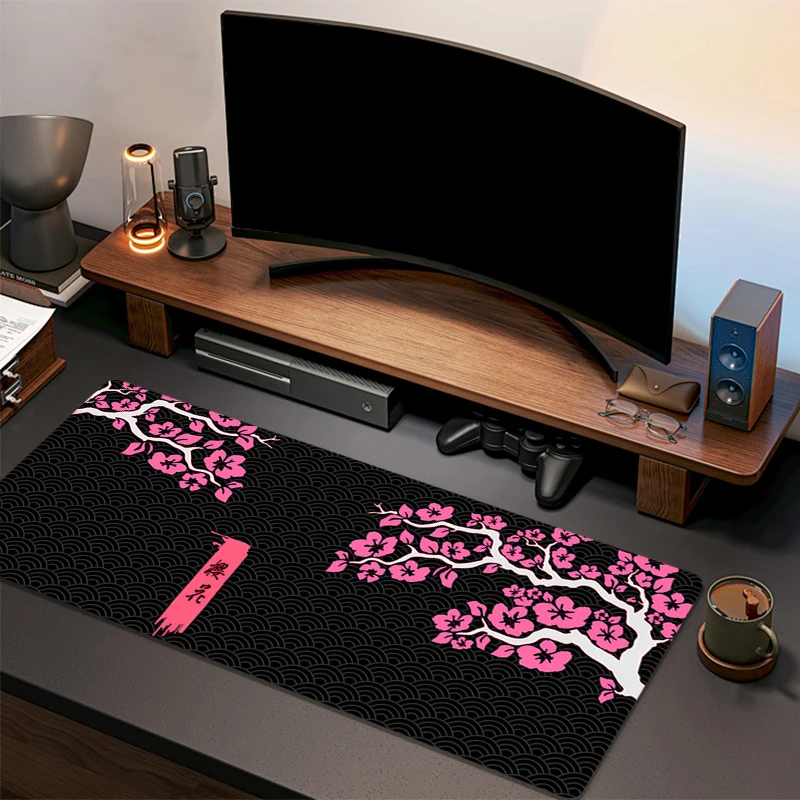 

Hot Sale Mouse Pad Art sakura Gaming Laptops Keyboard Mat Deskmat Pc Accessories Desk Protector Gamer Mats Anime Pc XXL Mousepad