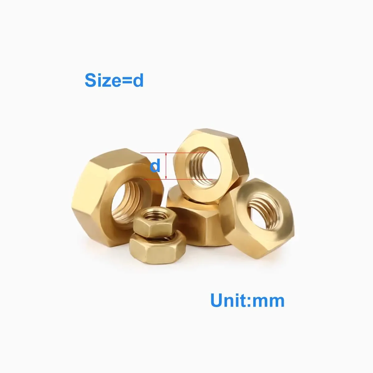 

National Standard Pure Brass Nut/Pure Copper Hexagonal Nut Screw Cap