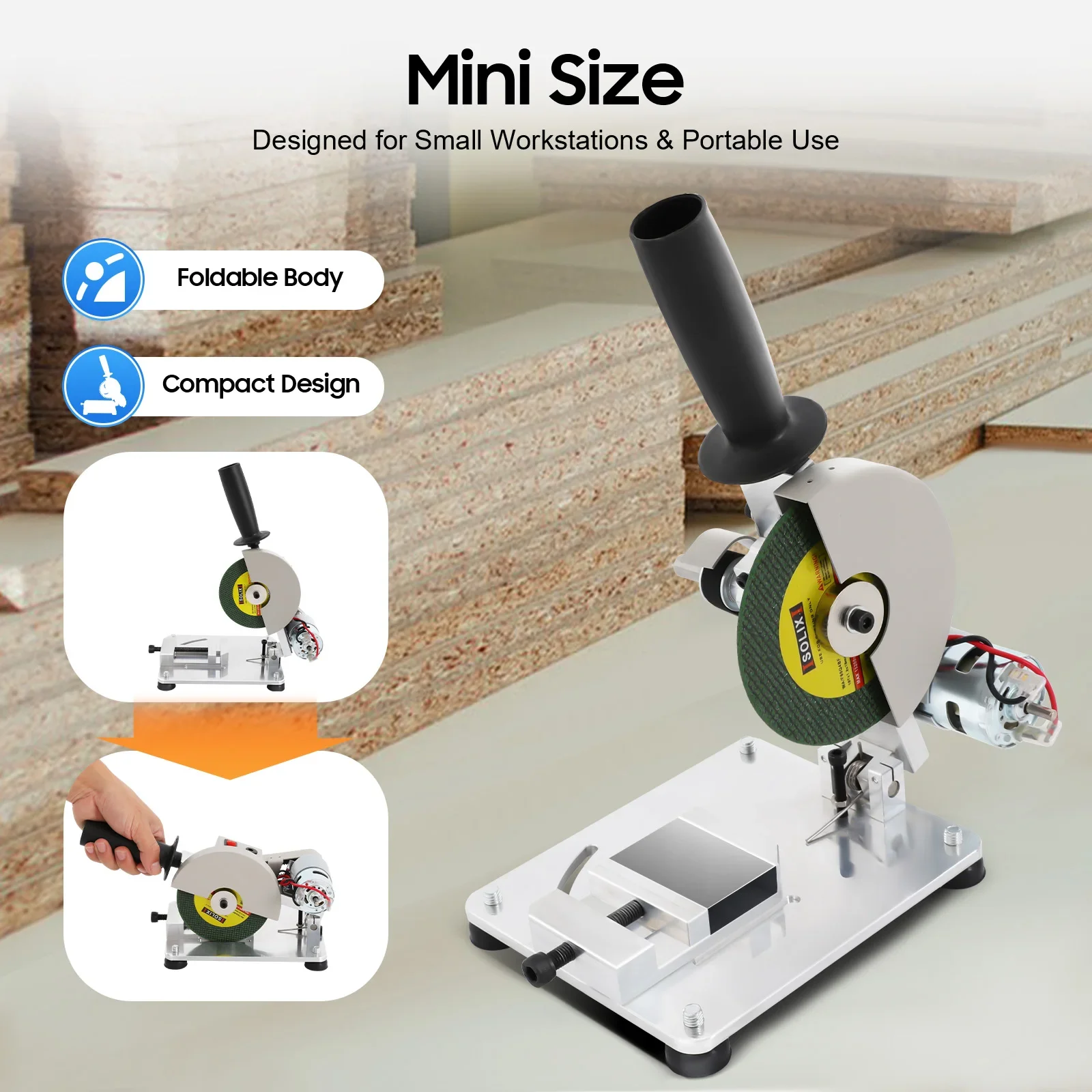 

Mini Table Saw Cutting Machine 4 Inch 9000 RPM Pure Copper Motor 114 Inch Depth 157 Inch Width for Aluminum Wood Plastic