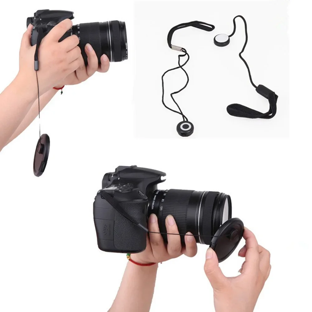 10Pcs Lens Cover Anti-lost Rope DSLR SLR Camera Anti-Lost Lens Cover Keeper Lanyard Strap Prevent Loss