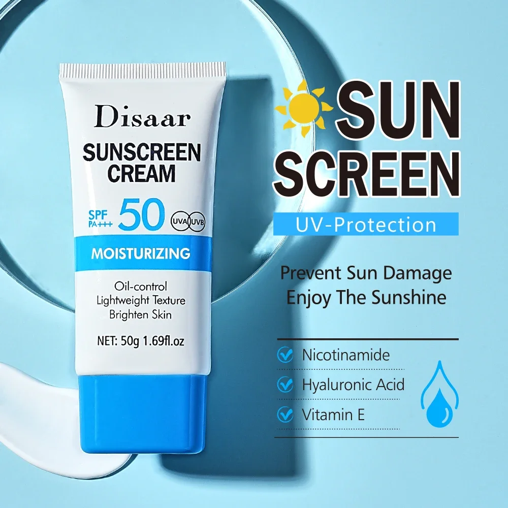 Disaar Nicotinamide Sunscreen Sun Block Cream for Face spf 50 PA+++ Very High Sun Protection Prevent Sun Damage