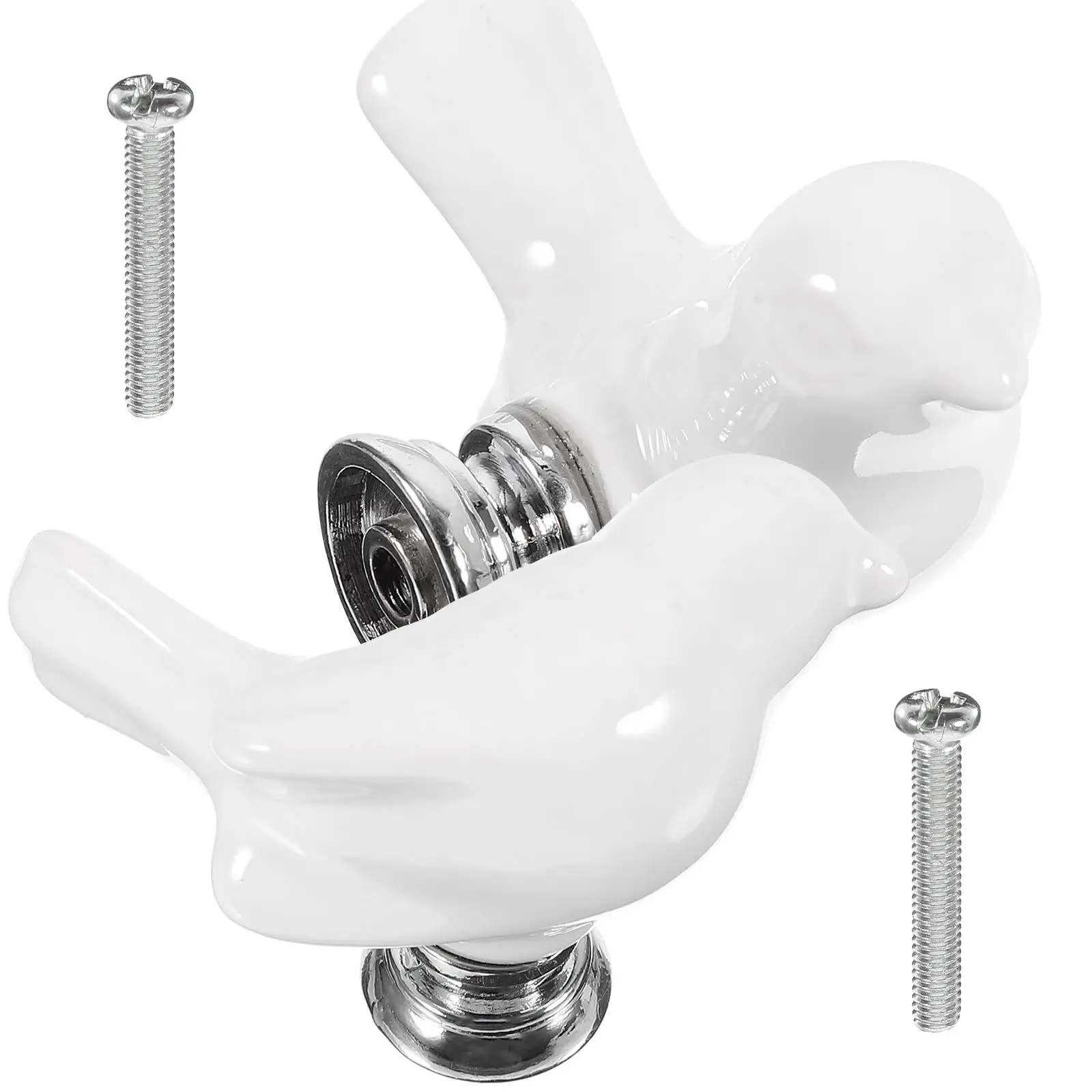 

Ceramic Handle Drawers Dove Cabinet Vintage Pulls Unique Door Hardware Furniture Knobs Child