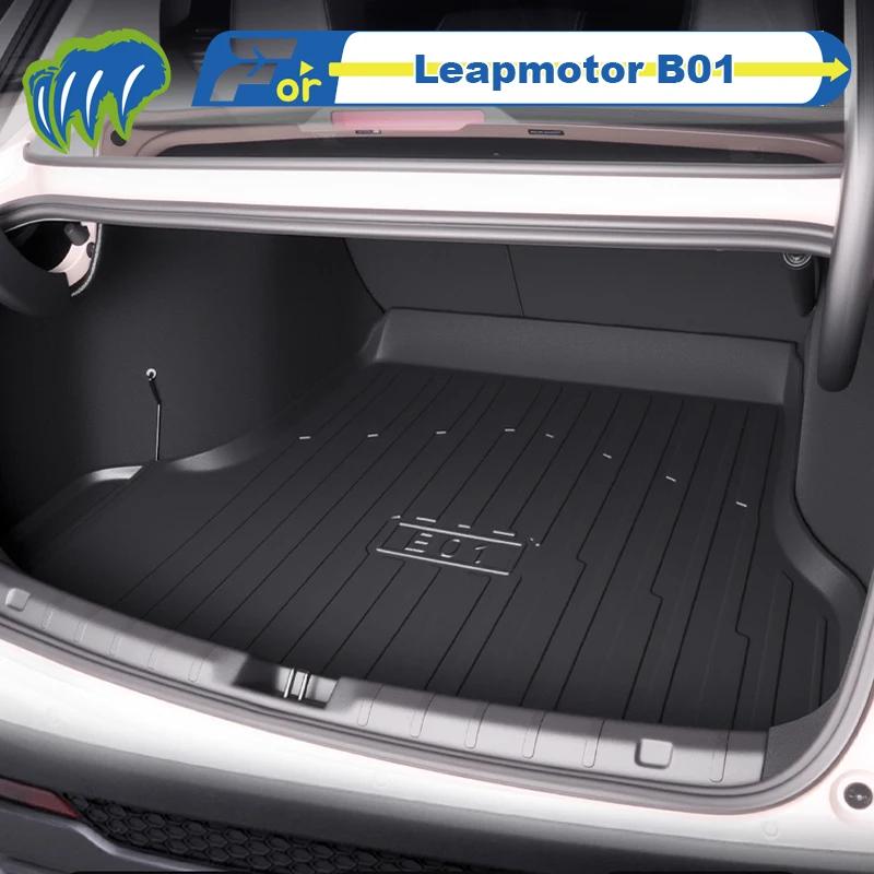 

Для Leapmotor B01 2025 Custom Fit TPE Коврик в багажник автомобиля Коврик в багажник 3D-образный лазерный измерительный коврик в багажник Задний коврик в багажник Водонепроницаемый