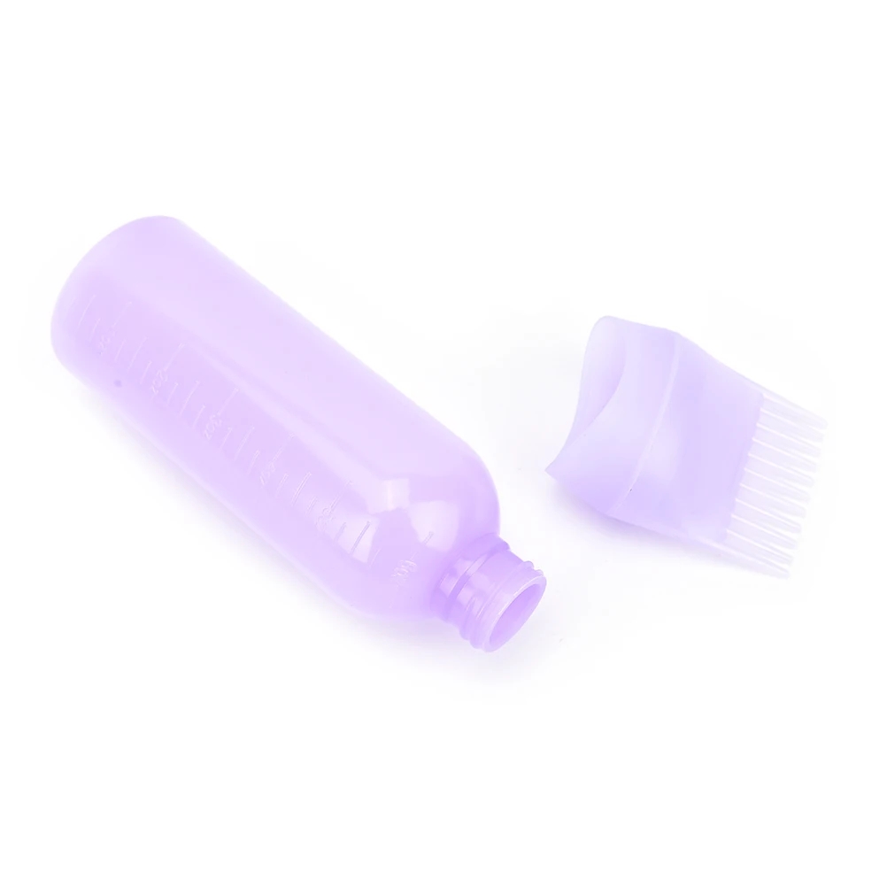 1PC 170ml Hair Dye Bottle Applicator Comb Dispensing Salon Hair Coloring Dyeing Dry Shampoo Bottle With Teeth